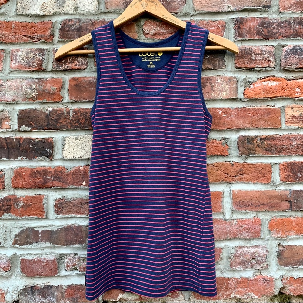 Lole | Blue/Red Stripe Tank Top